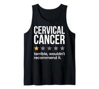 Uomo Cancro cervicale Valutazione a una stella Consapevolezza del cancro cervicale Canotta