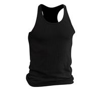 Uomo Canotte Sportivo Sportive Leggera Traspirante Canotte in Maglia Smanicato Fitness Girocollo Estiva Tank Top Allenamento Gym Canottiera Senza Maniche Elasticizzato Muscolo Contenitiva Vest