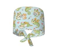 Uomo Cappellini da Baseball Dottore Drago Infermiera Cappelli da Cuoco Regolabile Cappello da Chef Traspirante Casco da Lavoro per Ristorante Infermieri Cucina