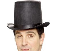Uomo Cappello a Cilindro Top Stile Aviatore Nuovo Da Smiffys