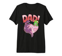 Uomo Care Bears: Unlock The Magic Father's Day Dino-Mite Date Maglietta Premium