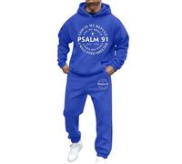 Uomo Casual Sweatsuit Set Palestra Completa due Pezzi Felpe e Pantaloni Della Tuta Larghi Tute da Autunno Inverno Moda Vintage Ginnastica Felpa Con Cappuccio Pantalone Y2K Hip Hop Streetwear