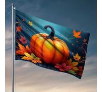 Uomo Caverna Bar Autunno Raccolto Zucca Con Foglie Colorate Bandiera Ragazzi Camera Da Letto Decorazione Cose Per La Camera Dei Ragazzi (152X244CM)