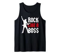 Uomo Chitarrista Solista Ritmico Rock Band Rock Like A Boss Canotta