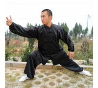 Uomo Cinese Kung Fu Camicia Pantaloni Tai Chi Ali Chun Arti Marziali Per Costume