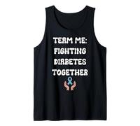 Uomo Citazione di Team Me Fighting Diabetes Together Canotta