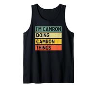 Uomo Citazione Personalizzata Divertente I'm Camron Doing Camron Things Canotta
