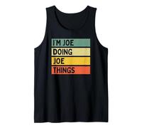 Uomo Citazione Personalizzata Divertente I'm Joe Doing Joe Things Canotta
