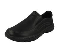 Uomo Clarks Casual Elegante Pelle Slip On Quotidiano Largo Fit Scarpe Pro Passo