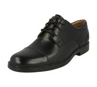 Uomo Clarks Formale Eleganti con Lacci Ufficio Lavoro Nero Pelle Scarpe Un