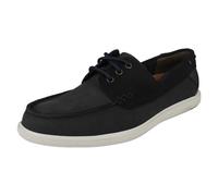 Uomo Clarks Relaxed Stile con Lacci Scarpe da Barca ' Bratton