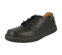 Clarks Un Abode Ease, Scarpe Con Lacci Uomo, Nero (Black Leather -), 41.5 EU