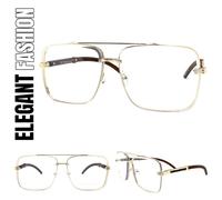 Uomo Classico Elegante Rétro Hip Hop Rapper Lenti Trasparenti Occhio Occhiali