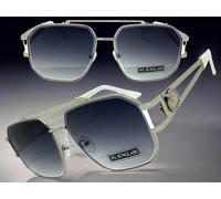 Uomo Classico Elegante Vintage Retrò Hip Hop Rapper Sole Grande Argento Telaio