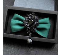 Uomo Classico Fiocco Cravatta Cristallo Pre-legato Formale Festa Matrimonio