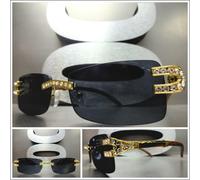 Uomo Classy Elegante Sofisticato Hip Hop Rapper Stile Sole senza Montatura Frame