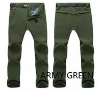 Uomo Combattimento Pantaloni Outdoor Escursioni Sci Pile Imbottito Wind Acqua Di