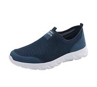Uomo Comode Leggero Scarpe Leggere con Zeppa Senza Lacci da Jogging Suola Morbida Traspiranti Casual in Mesh Traspirante