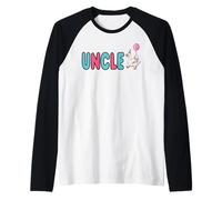Uomo Compleanno Sciocco Zio Paperone Squadra più sciocca Famiglia Maglia con Maniche Raglan
