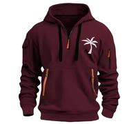 Uomo con Cappuccio Zip Felpe Leggera da Esterno con Tasche Giacca Casual Maniche Lunghe Sportiva Cappuccio Classiche a Tinta Unita Comoda Jogging Abbigliamento Traspiranti Autunnale E Invernale