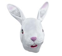 Uomo Coniglio Copricapo Maschera Easter Bunny Halloween Adulti Costume
