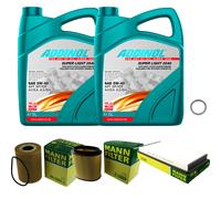 UOMO Controllo Set 10L ADDINOL 0540 SUPER LIGHT 5W-40 Per Porsche 911