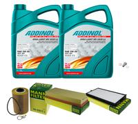 UOMO Controllo Set 10L ADDINOL GIGA LIGHT MV 0530 LL 5W-30 Per Alpina B10 E34