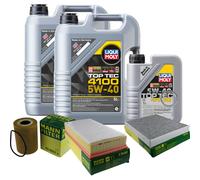 UOMO Controllo Set 11 L LIQUI MOLY TOP TEC 4100 5W-40 Per PORSCHE CAYENNE