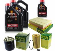 UOMO Controllo Set 11L Motul X-Clean 5W-30 Per Mercedes-Benz Sprinter 3-T