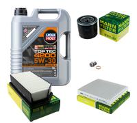 UOMO Controllo Set 5 L LIQUI MOLY Top Tec 4200 5W-30 Per KIA Soul AM 1.6