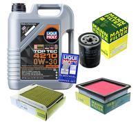 UOMO Controllo Set 5 L Liqui Moly Top Tec 4210 0W-30 Per Nissan Note 1.4