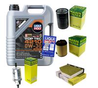 UOMO Controllo Set 5 L Liqui Moly Top Tec 4210 0W-30 Per VW Golf VI 1.6 Audi