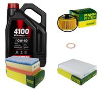 UOMO Controllo Set 5 L MOTUL 4100 SYN-ERGY SPEC 10W40 Per Dacia Dokker Lodgy