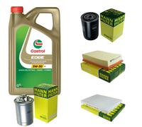 UOMO Controllo Set 5L CASTROL EDGE 5W-30 C3 Per VW Caddy II Furgone 1.9 D