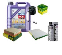 UOMO Controllo Set 5L Liqui Moly Leichtlauf High Tech 5W-40 Per Opel Omega B