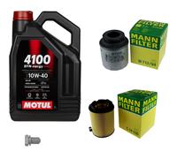 UOMO Controllo Set 5L MOTUL 4100 SYN-ERGY SPEC 10W40 Per Audi A3 8P1 8PA 8P7