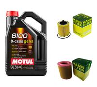 UOMO Controllo Set 5L MOTUL 8100 X-CESS 5W-40 Per Alfa Romeo Spider 2.2 JTS