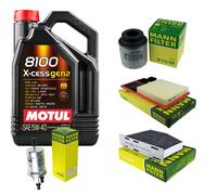 UOMO Controllo Set 5L MOTUL 8100 X-CESS 5W-40 Per VW Jetta IV 1.6