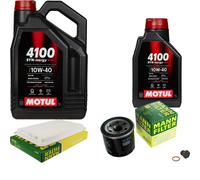 UOMO Controllo Set 6 L MOTUL 4100 SYN-ERGY SPEC 10W40 Per Mazda 3 BK BL 2 DE