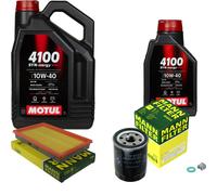 UOMO Controllo Set 6 L MOTUL 4100 SYN-ERGY SPEC 10W40 Per Nissan Primera