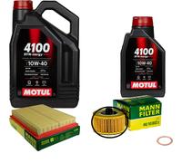 UOMO Controllo Set 6 L MOTUL 4100 SYN-nergy SPEC 10W40 Per Nissan Pulsar