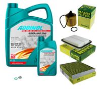 UOMO Controllo Set 6L ADDINOL 0540 SUPER LIGHT 5W-40 Per Toyota Verso _R2_