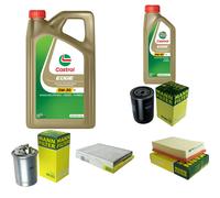 UOMO Controllo Set 6L CASTROL EDGE 5W-30 C3 Per VW Caddy II Furgone 1.9 D