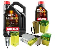 UOMO Controllo Set 6L MOTUL 8100 X-CESS 5W-40 Per Audi A3 Sportback 2.0 FSI