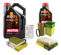 UOMO Controllo Set 6L MOTUL 8100 X-CLEAN + EFE 0W-30 Per Audi A3 Sportback