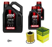 UOMO Controllo Set 7 L MOTUL 4100 SYN-ERGY SPEC 10W40 Per Opel Zafira A 2.2