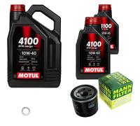UOMO Controllo Set 7 L MOTUL 4100 SYN-nergy SPEC 10W40 Per KIA Mazda Picanto