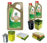 UOMO Controllo Set 7L CASTROL EDGE 5W-30 C3 Per VW Caddy II Furgone 1.9 D