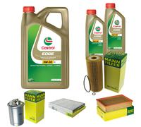 UOMO Controllo Set 7L CASTROL EDGE 5W-30 C3 Per VW Caddy II Furgone 1.9 D