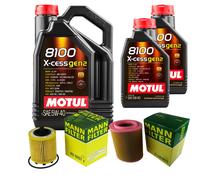 UOMO Controllo Set 7L MOTUL 8100 X-CESS 5W-40 Per Alfa Romeo Spider 2.2 JTS